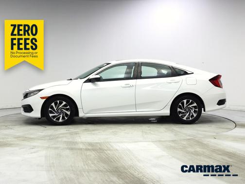 White 2016 Honda Civic EX