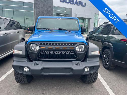 Hydro Blue Pearl Coat 2021 Jeep Wrangler Sport