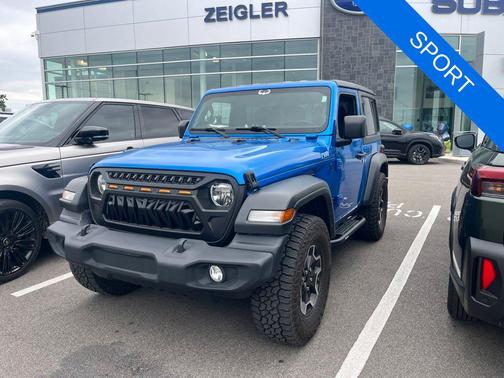 Hydro Blue Pearl Coat 2021 Jeep Wrangler Sport
