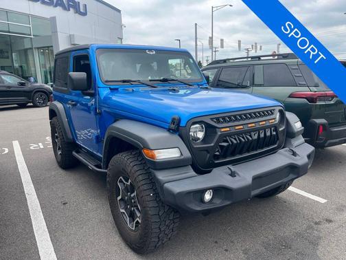 Hydro Blue Pearl Coat 2021 Jeep Wrangler Sport