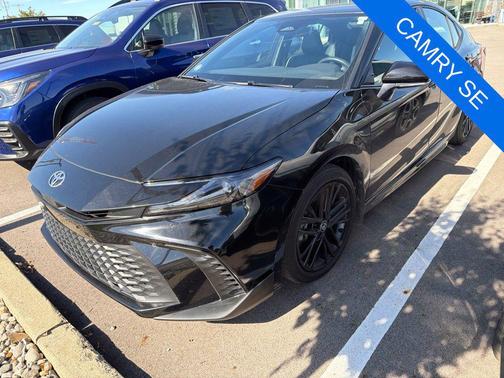 Midnight Black Metallic 2025 Toyota Camry SE