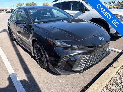 Midnight Black Metallic 2025 Toyota Camry SE