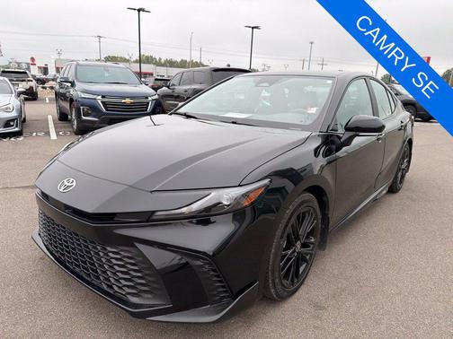 Midnight Black Metallic 2025 Toyota Camry SE