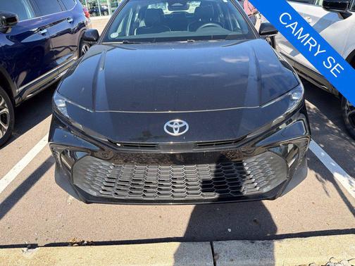 Midnight Black Metallic 2025 Toyota Camry SE