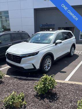 Platinum White 2024 Honda CR-V EX-L AWD