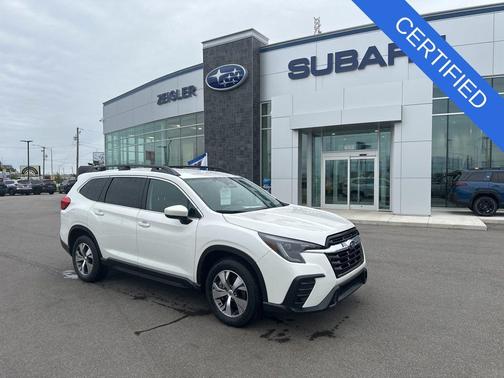 Crystal White Pearl 2025 Subaru Ascent Premium 7-Passenger