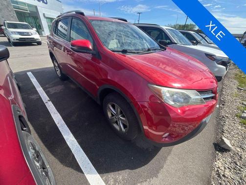 Red 2015 Toyota RAV4 XLE