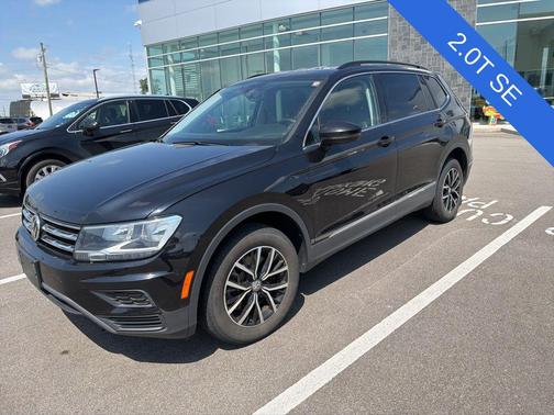 Black 2021 Volkswagen Tiguan 2.0T SE 4MOTION