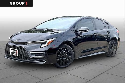 Midnight Black Metallic 2025 Toyota Corolla SE
