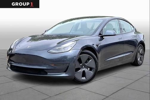 Solid Black 2021 Tesla Model 3 Standard Range Plus