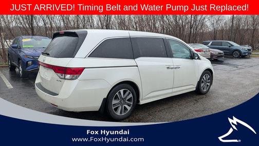 White Diamond Pearl 2014 Honda Odyssey Touring Elite