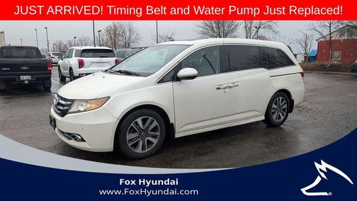 White Diamond Pearl 2014 Honda Odyssey Touring Elite