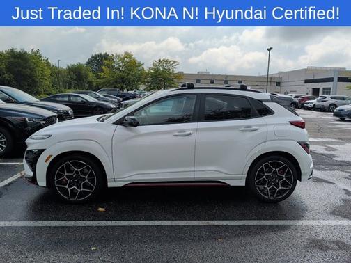 White 2023 Hyundai Kona N