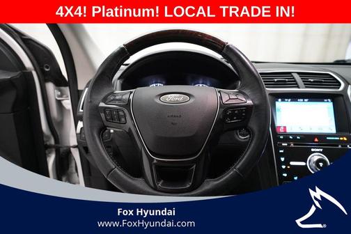 White Platinum 2018 Ford Explorer Platinum
