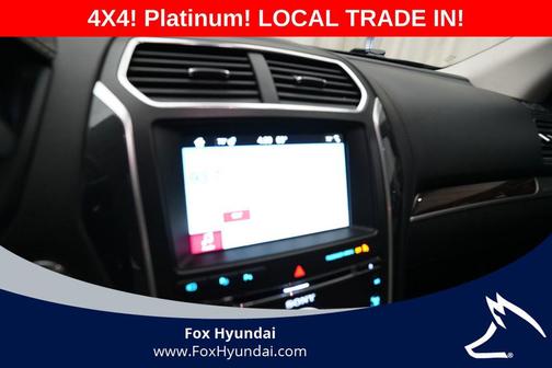 White Platinum 2018 Ford Explorer Platinum