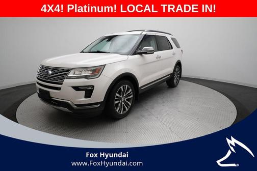 White Platinum 2018 Ford Explorer Platinum