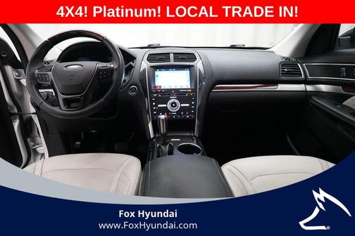 White Platinum 2018 Ford Explorer Platinum