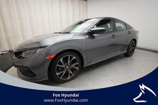 Modern Steel Metallic 2020 Honda Civic Sport