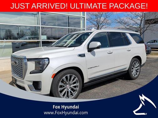 White Frost Tricoat 2021 GMC Yukon Denali