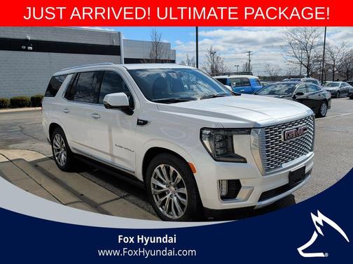 White Frost Tricoat 2021 GMC Yukon Denali