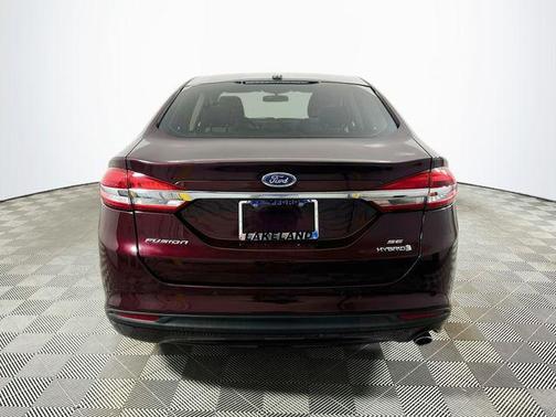 Burgundy Velvet Metallic Tinted Clearcoat 2017 Ford Fusion Hybrid SE