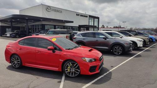 Pure Red 2020 Subaru WRX STI Limited w/Lip