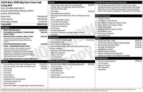 2024 RAM 3500 Big Horn