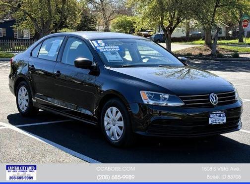Black 2015 Volkswagen Jetta 2.0L S