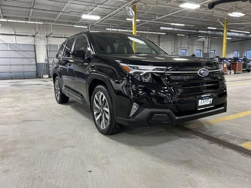 Crystal Black Silica 2025 Subaru Forester Touring Hybrid