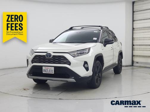 White 2021 Toyota RAV4 Hybrid XSE