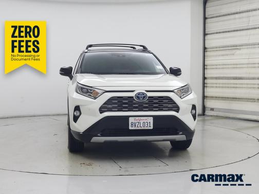 White 2021 Toyota RAV4 Hybrid XSE