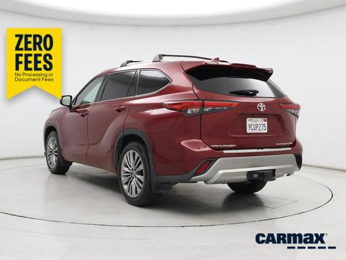 Red 2022 Toyota Highlander Platinum