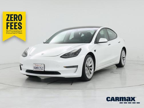 White 2021 Tesla Model 3 Long Range