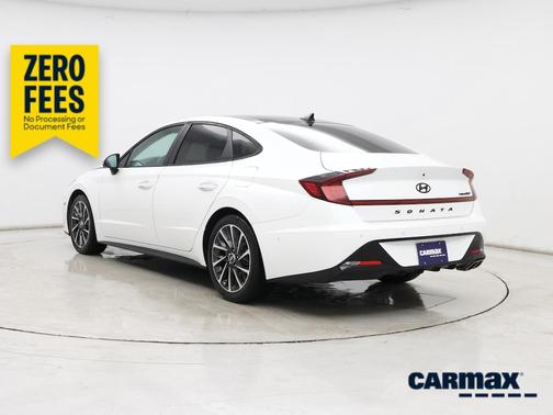 White 2022 Hyundai SONATA Limited