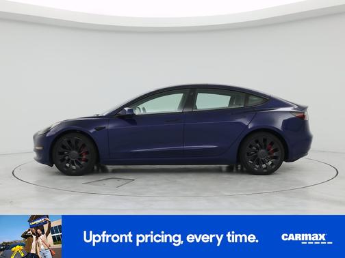 Blue 2022 Tesla Model 3 Performance