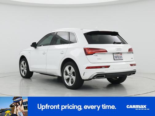 White 2022 Audi Q5 S-Line Premium