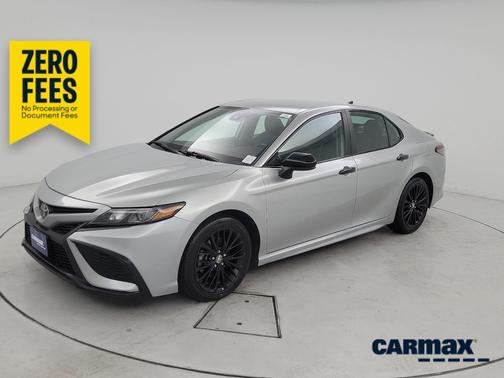White 2021 Toyota Camry SE Night Shade
