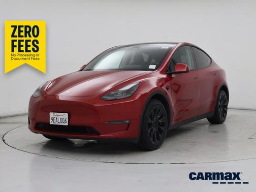 Red 2023 Tesla Model Y Long Range