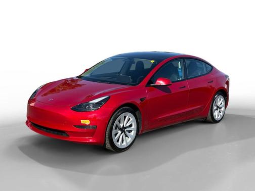 Red Multi-Coat 2022 Tesla Model 3 Long Range