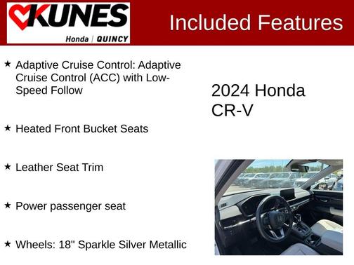White 2024 Honda CR-V EX-L