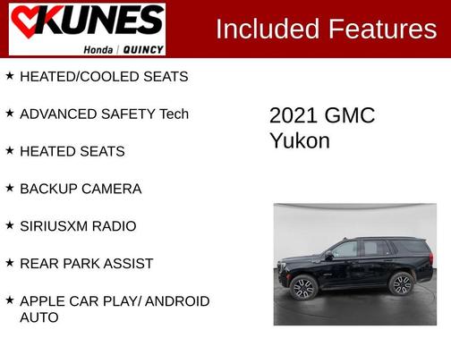 Black 2021 GMC Yukon AT4