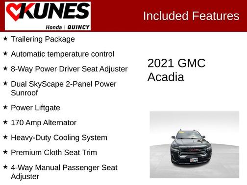 Ebony Twilight Metallic 2021 GMC Acadia AT4
