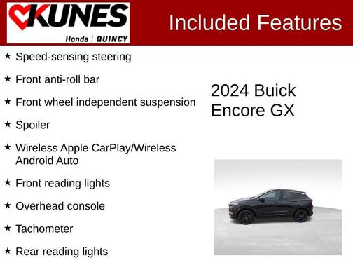 Ebony Twilight Metallic 2024 Buick Encore GX Sport Touring