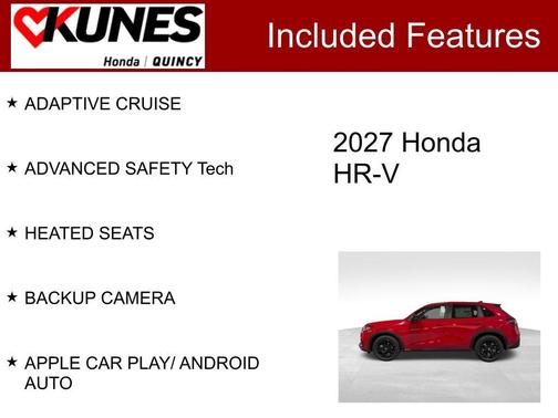 Milano Red 2027 Honda HR-V Sport