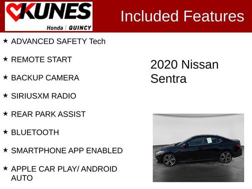 Black 2020 Nissan Sentra SR