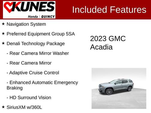 Sterling 2023 GMC Acadia Denali