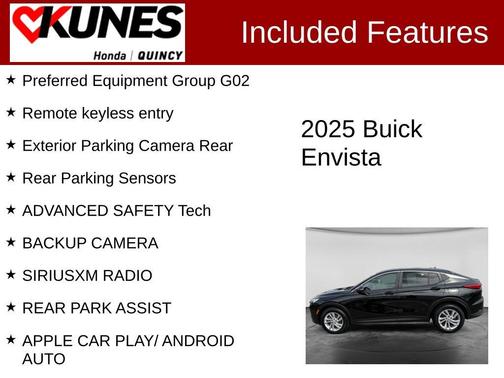 Ebony Twilight Metallic 2025 Buick Envista Preferred
