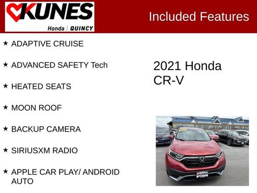 Red 2021 Honda CR-V EX