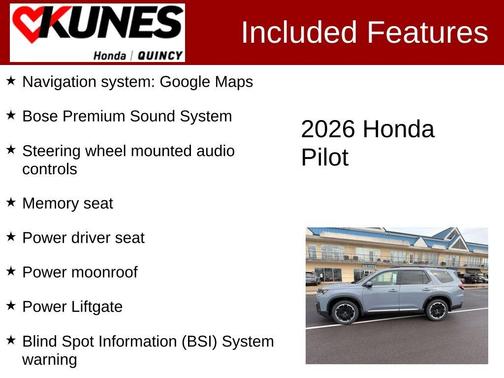 Sonic Gray Pearl 2026 Honda Pilot Touring S