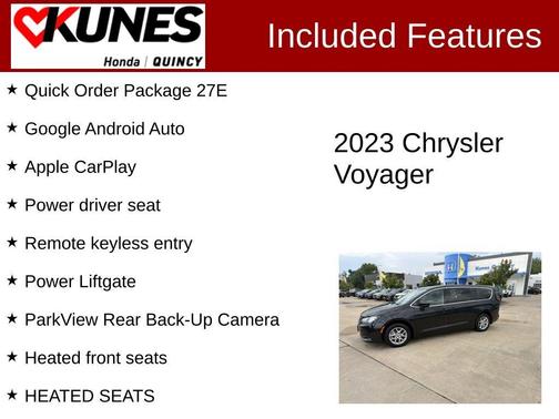 Brilliant Black Crystal Pearlcoat 2023 Chrysler Voyager LX